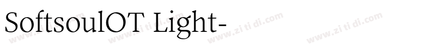 SoftsoulOT Light字体转换